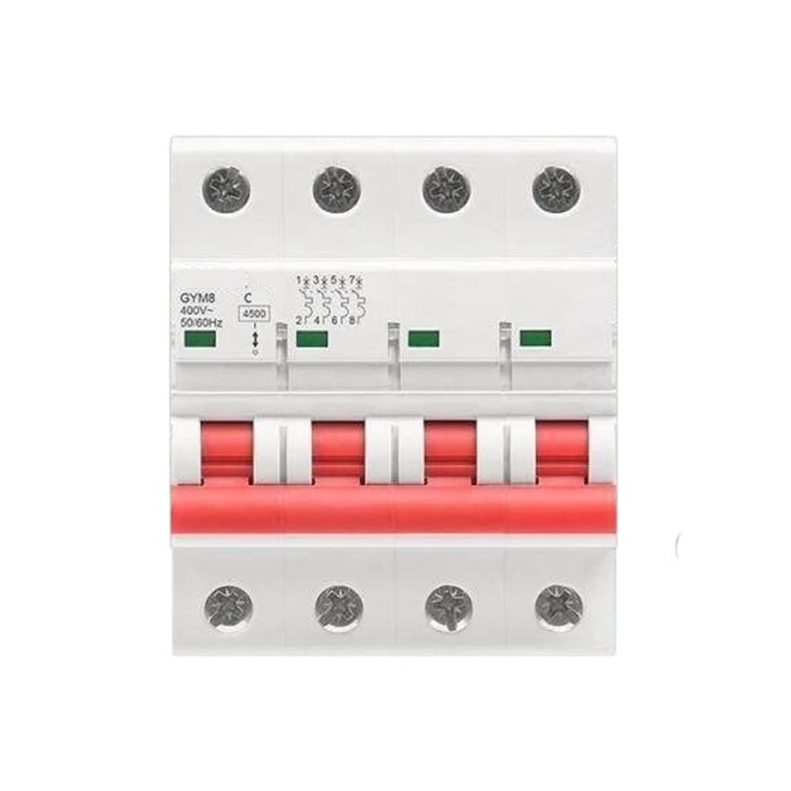 Interruptor automático GYM10 4P C16A para renovar la protección de líneas C45 4