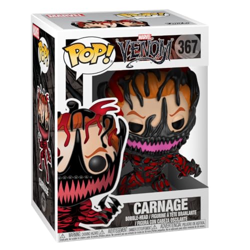 Funko POP! Bobble: Marvel: Venom: Carnage/Cletus Kasady - Figuras Miniaturas Coleccionables Para Exhibición - Idea De Regalo - Mercancía Oficial - Juguetes Para Niños Y Adultos