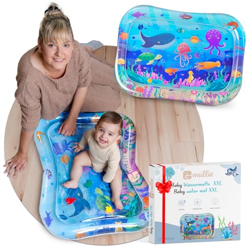 Tapis de jeu bébé gonflable Mallie XXL pour s'éveiller dans le salon