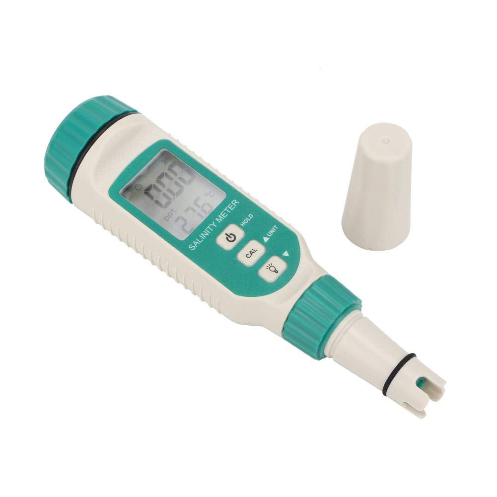 Medidor de salinidad digital portátil con sensor inteligente AR8012 y pantalla LCD para acuario, piscina y laboratorio, preciso y fácil de usar