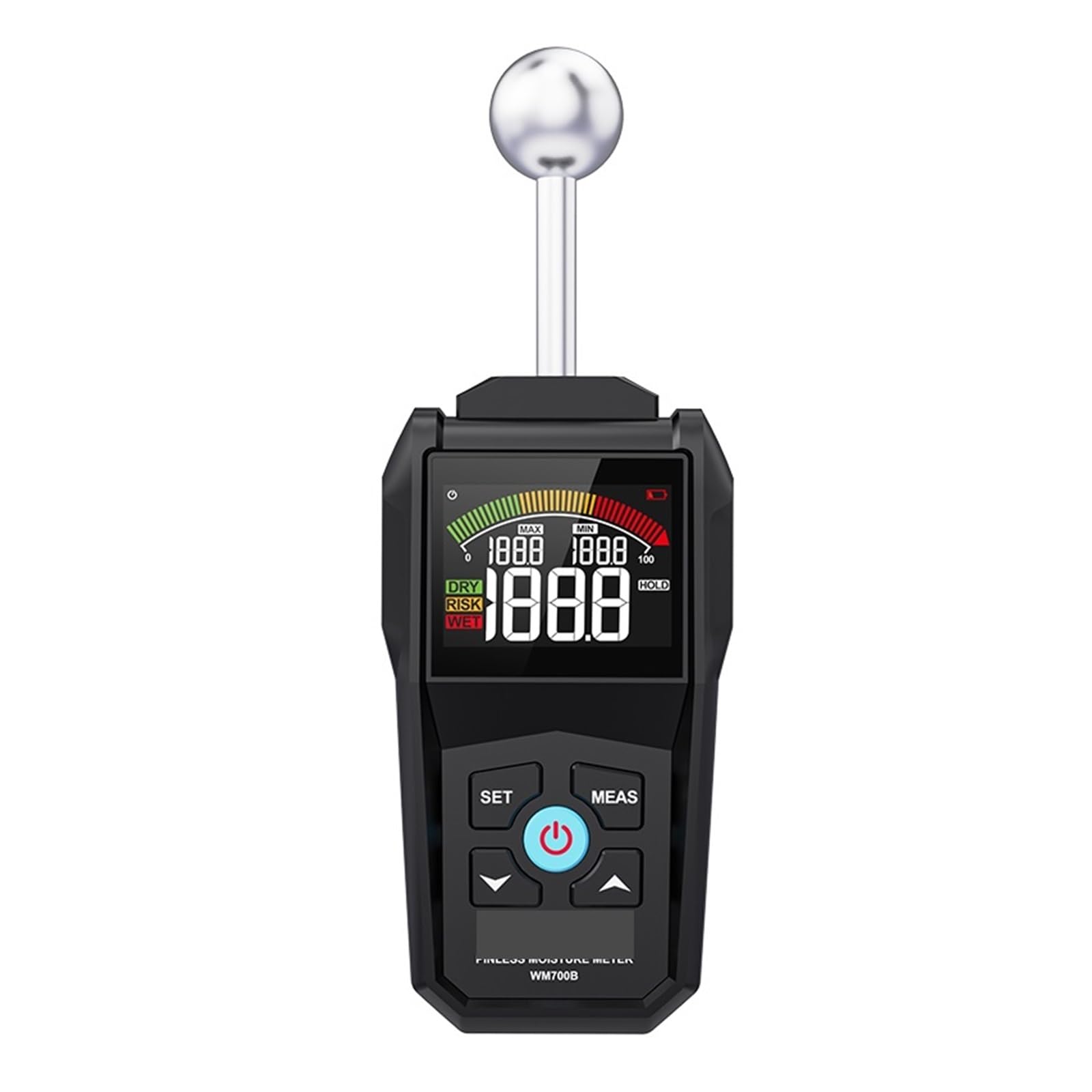 Misuratore di umidità del Legno Digitale Schermo LCD Igrometro Rilevatore legname Senza Contatto Allarme Tester Piccolo Errore