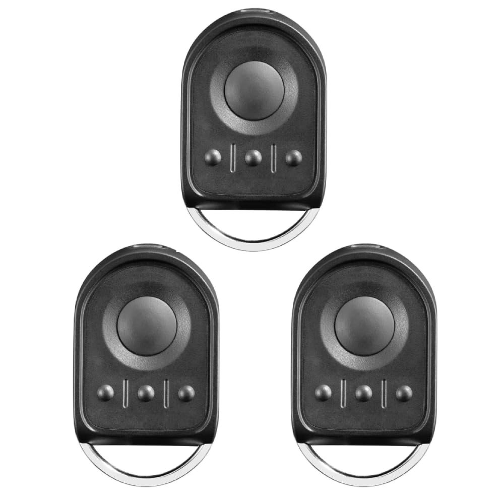Lot de 3 télécommandes de rechange pour ouvre-porte de garage 433,42 MHz 4 canaux compatibles avec 1841064