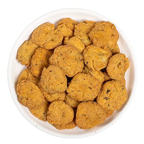 Image of Delight Foods Pudina Mathri 300g | Ready to Eat Tea Time Namkeen| Healthy | Crispy Pudina Flavour Mathrii | North Indian Snacks