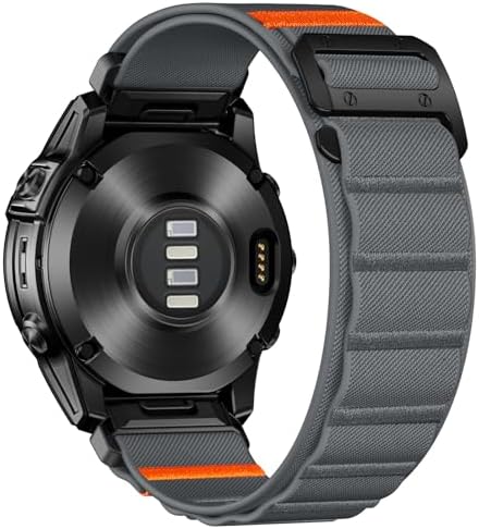 Bandletic 26mm Armband Kompatibel mit Garmin Fenix 9/8 51mm/7X/6X/5X Plus | Quick Fit Nylon Weich Sport Armband mit G-Haken für Garmin Instinct 2X/3 HR/Epix/Descent/Enduro, Atmungs
