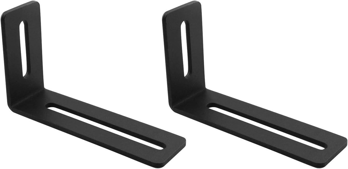 2-PCS Black Heavy Mending Plate, Flat, Adjustable L-MLK, Corner BrMLK