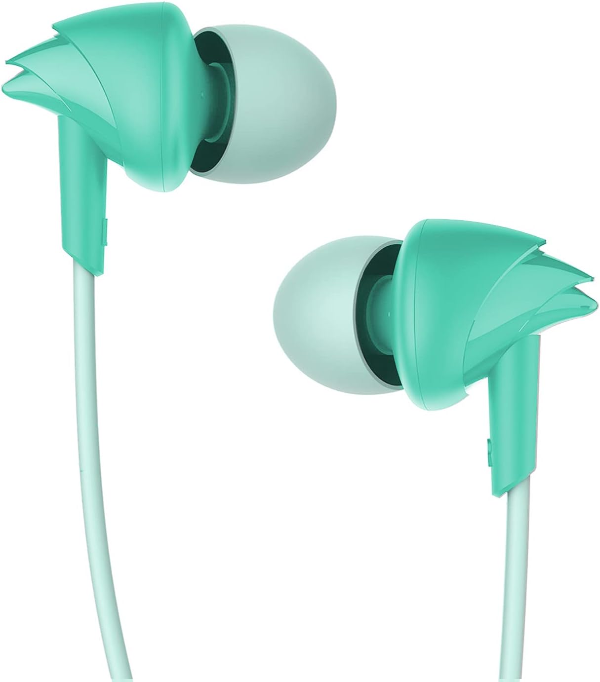 boAt Bassheads 100 Wired in Ear Earphones with Mic (Mint Green