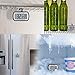 AEVETE Refrigerator Thermometer Digital Fridge Freezer Thermometer with Magnetic Back Large LCD, No Frills Easy to Read (Black-2 Pack)