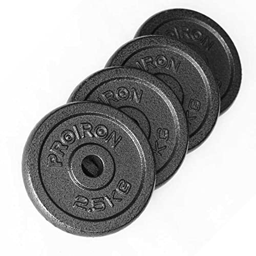 jiande Cast Iron Weight Plates Set 1.25kg, 2.5kg, 5kg, 10kg (Choice of Sizes) for 1" Dumbbell Handle Bar, Black Paint Dumbbells Barbell (Size : 2.5kg*4)