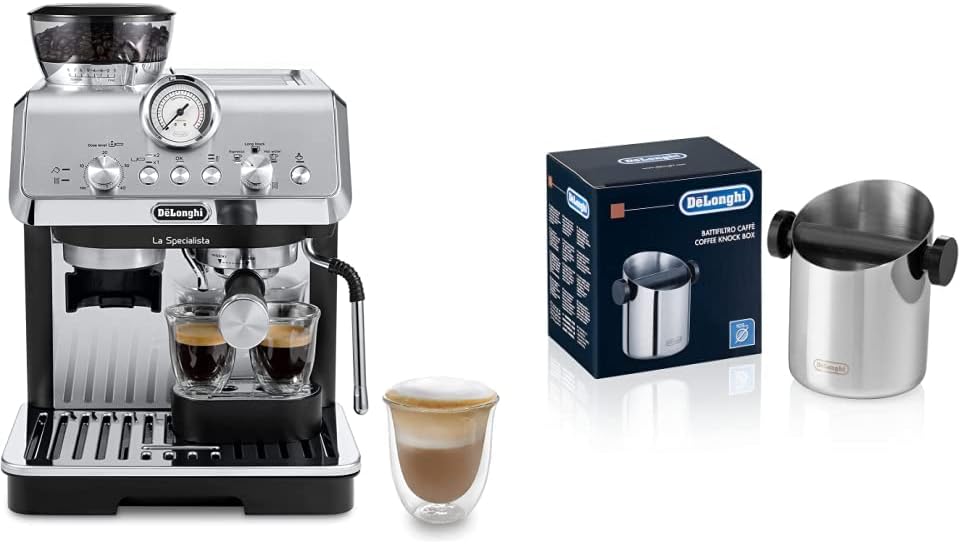 DeLonghi La Specialista Arte, Macchina per Caffè in Chicchi Manuale, EC9155.MB DLSC059 Contenitore per fondi di caffè in acciaio inox, facile pulizia delle macchine per espresso manuali DeLonghi La Specialista Arte, Macchina per Caffè in Chicchi Manuale, EC9155.MB DLSC059 Contenitore per fondi di caffè in acciaio inox, facile pulizia delle macchine per espresso manuali