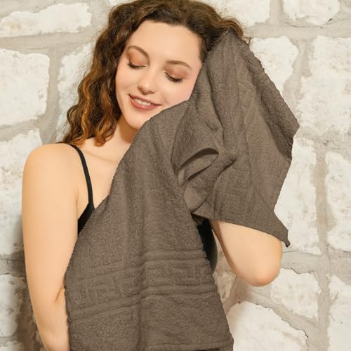 nice homeit Set mit 2 großen Badetüchern, 100 x 150 cm, extra großes Badetuch aus 100% ringgesponnener Baumwolle… – Ansicht 4