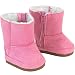 Sophia's Doll Boots Pink Suede Ewe Boot by, 18 Inch Doll Shoes Fits 18 Inch American Girl Dolls