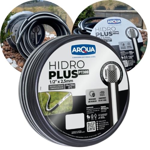 Mangueira de Jardim PT300 1/2 Trançada Reforçada - 20m ARQUA