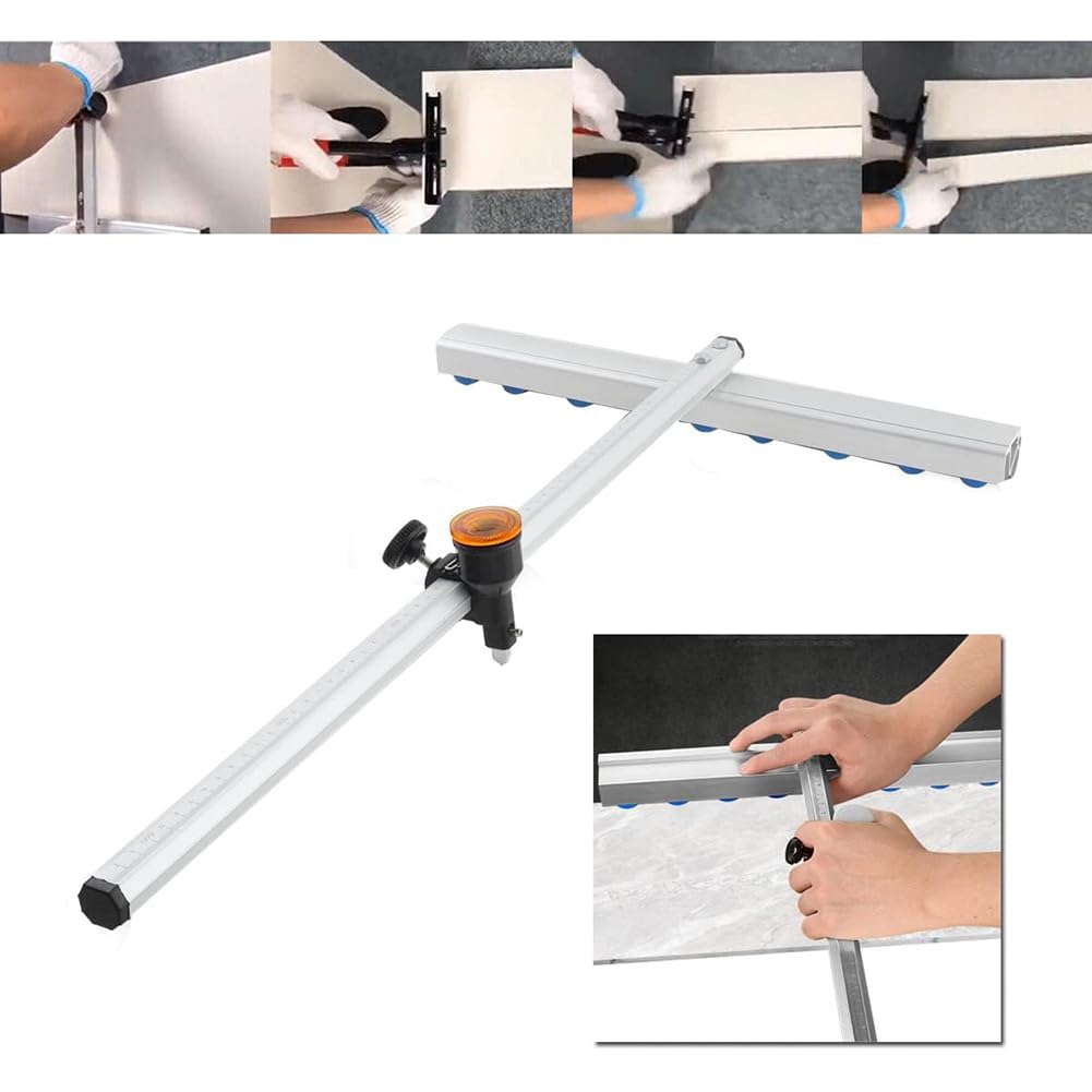 Narzędzie do cięcia szkła w kształcie litery T, nóż ze stopu aluminium z automatycznym olejowaniem do szkła o grubości 3-12 mm, długość 60-90 cm, idealny do precyzyjnych cięć