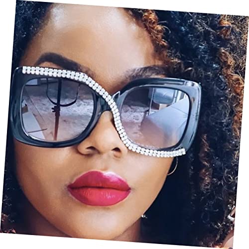 Yardwe 5pcs Women Oversized Square Sunglasses Retro for Stylish and Material for Parties Shopping and Outdoor Activities3