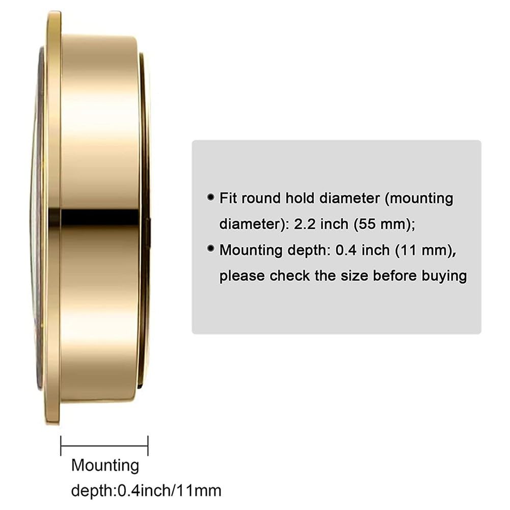 Mini horloge à quartz ronde 61 mm avec insert de 61 mm