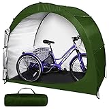 H&ZT Oversized Bike Storage Tent - 47' Depth Storage for Over 3 Bikes Waterproof Anti-uv Outdoor Bicycle Cover, Lawn Mower Garden Tools Shed, Backyard Storage Room Tent Shelter