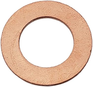 # BAS03543 25 Pack M14 Copper Oil Drain Plug Gasket Washer, Aftermarket part Fits in Place of 095-010, 007603014106 & More I.D 14.2mm / O.D 23.8mm