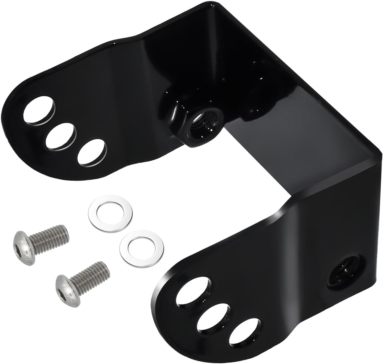 Gas Tank Lift Kit Height Adjustable Risers Bracket Compatible with Harley Street Bob 114 FXBB Softail Standard FXBBS 2018-later (Black)