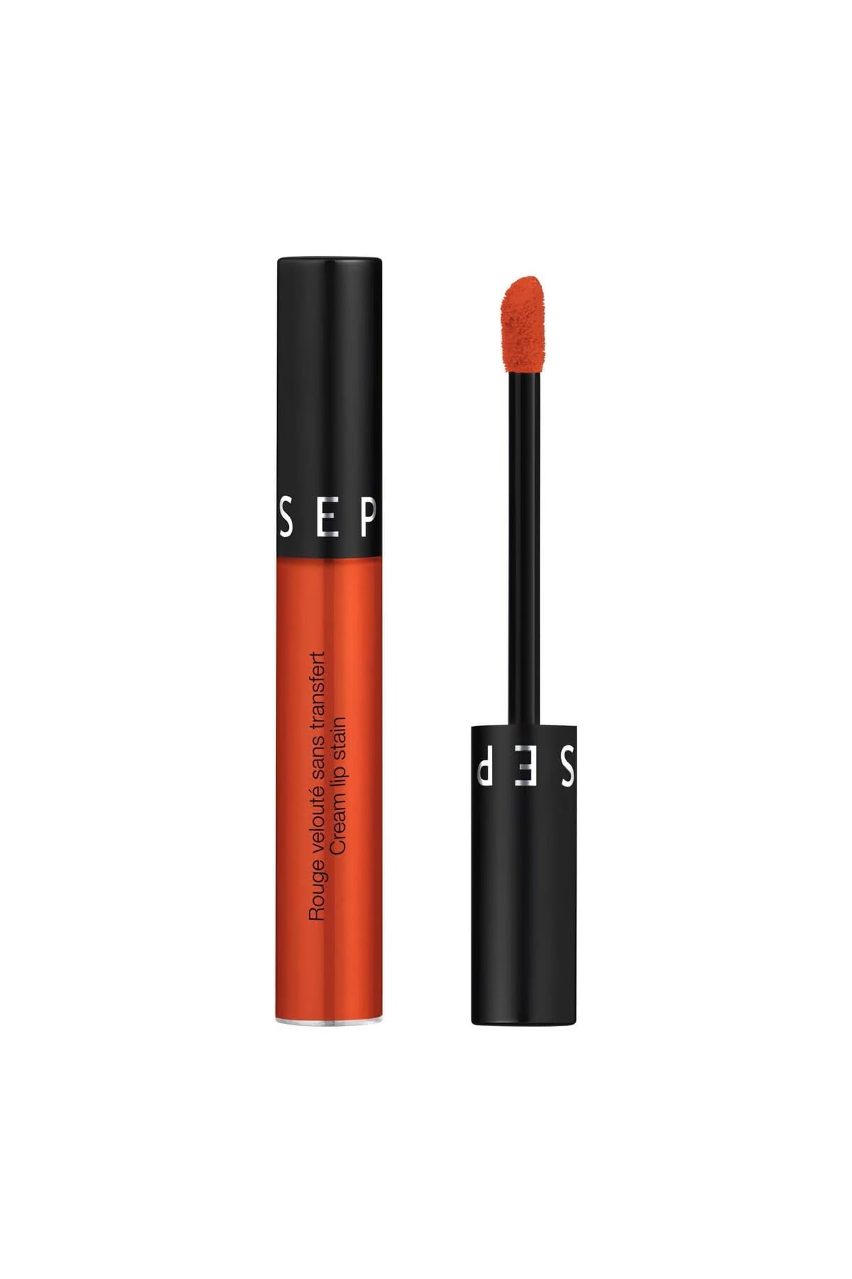 Sephora Cream Lip Stain-E Vitamin İçerikli Uzun Süre Kalıcı Yoğun Pigmentli Ultra Mat Bitişli Ruj 5Ml, Kırmızı