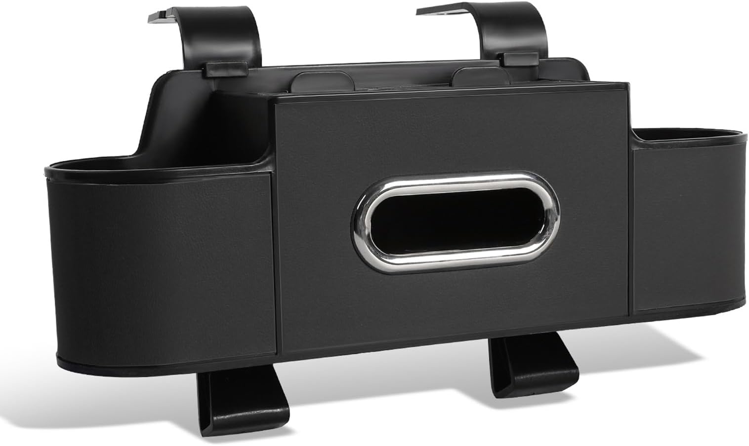 Car Seat Back Organizer with Cup Holders & Tissue Box for Buick Regal 2011-2020 2021 2022 2023 2024 2025 2026, Car Headrest Rear Seat Multifunctional Storage Box, Car Accessories,A Black