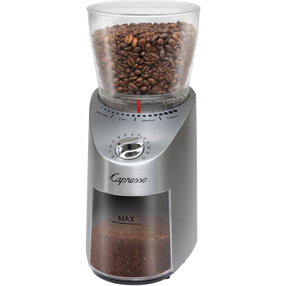 Capresso Infinity Plus Stainless Steel Conical Burr Grinder
