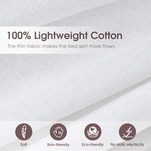 Fullsize18dropwhitedustrufflecrochetedgelacelightweightallcottonfrenchcoutrystyleruffledbedskirtwithsplitcornerseasyfitandsoft Urban Country Home Decor Full size 18 drop white dust ruffle crochet edge lace lightweight all cotton french coutry style ruffled bed skirt with split corners easy fit and soft urban country home decor