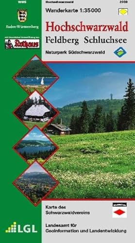 Hochschwarzwald: Feldberg-Schluchsee. 1:35000. Mit touristischen Informationen: Hrsg. v. Landesvermessungsamt Baden-Württemberg. Feldberg-Schluchsee. Naturpark Südschwarzwald