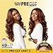 Sensationnel Butta lace precut wigs - unit 3 glueless extra wide 5 inch deep parting synthetic pre tweezed smaller knot hairline (1 JETBLACK)