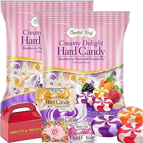 Creamy Hard Candy Delight Strawberry, Peach & Blackberry