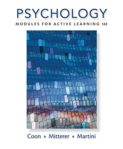 Cengage Learning Psychology: Modules for Active