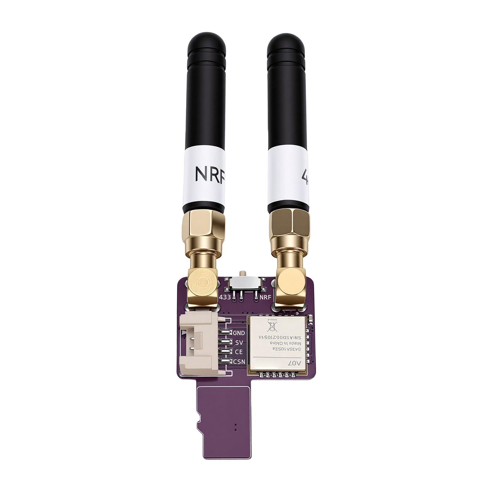 Modulo RF Dual Band, Scheda Wireless 2 in 1 con Interfaccia SPI | Design a doppio chip CC1101 e NRF24L01, interfaccia SPI standard, copertura a doppia banda, per spaziatura dei pin