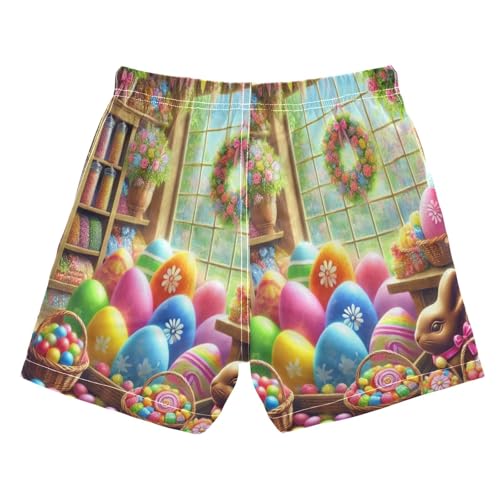 Easter Candy Shop Boys Swim Trunks Quick Dry Toddler Swimsuit Boy Board Shorts Swimwear Bathing Suits XL Multi2