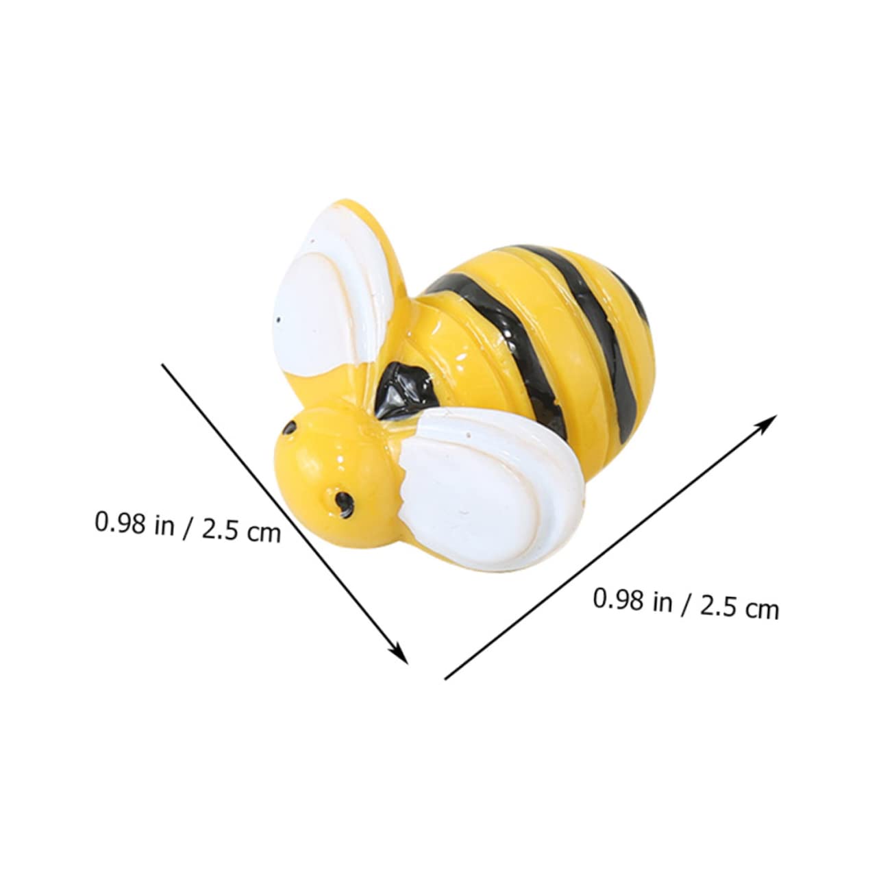 Amazon.co.jp: STOBOK 50個ミニ樹脂製蜂 チャーム 飾り ディテール細工 