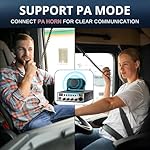 Radioddity CB-900 PRO CB Radio, AM/FM Mobile Radio with NOAA, RX & TX Noise Reduction, ASQ VOX Instant Emergency Channel 9, Support PA System, SWR High Alert for Trucker Driver - Image 4