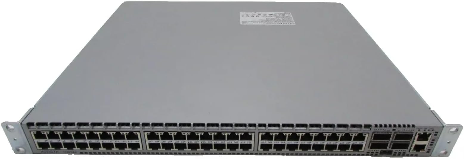 Arista DCS-7050T-64-R 48x RJ45 1/10GBASE-T 4x QSFP+ L4 Rear-to-Front Airflow Switch w/ Dual AC (Renewed)