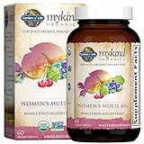 Garden of Life Organics Vitamins for Women 40+ - 60 Tablets, Womens Multi 40+, Vegan Vitamins for Women Over 40, Hormone & Breast Health Support Blend, Whole Food Womens Multivitamin