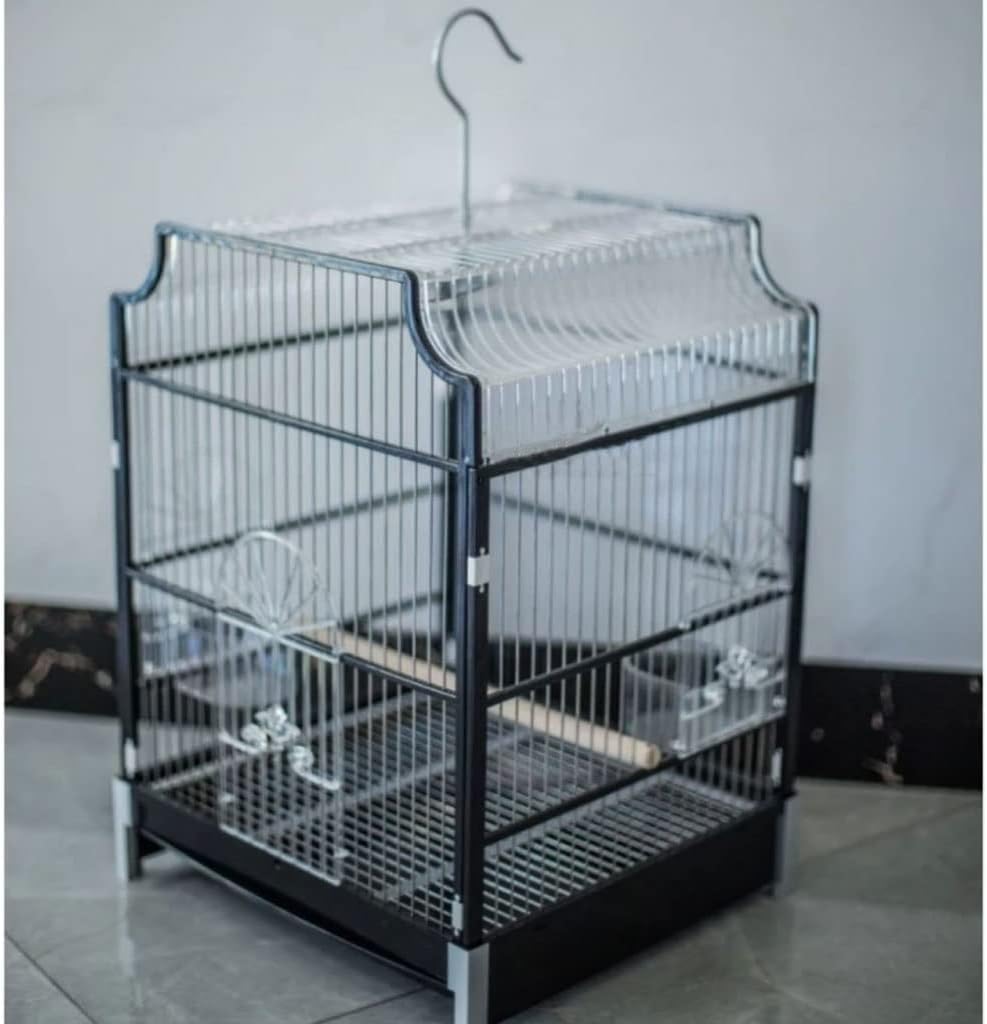 CABRIOLET Birdcages Bird Cages Wrought Iron Bird Parrot Cage Bird Cage with Stand for Parakeets, Parrots, Love Birds, Pigeons, Cockatiels, Macaws Parrot Parakeet Cage