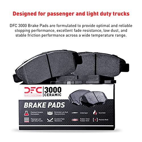 Image of DFC Front and Rear Brake Kit Fits 2003-2005 INFINITI G35 | Nissan 350Z| Drilled Slotted Brake Rotors| 3000 Ceramic Brake Pads and Rotors Kit| Hardware