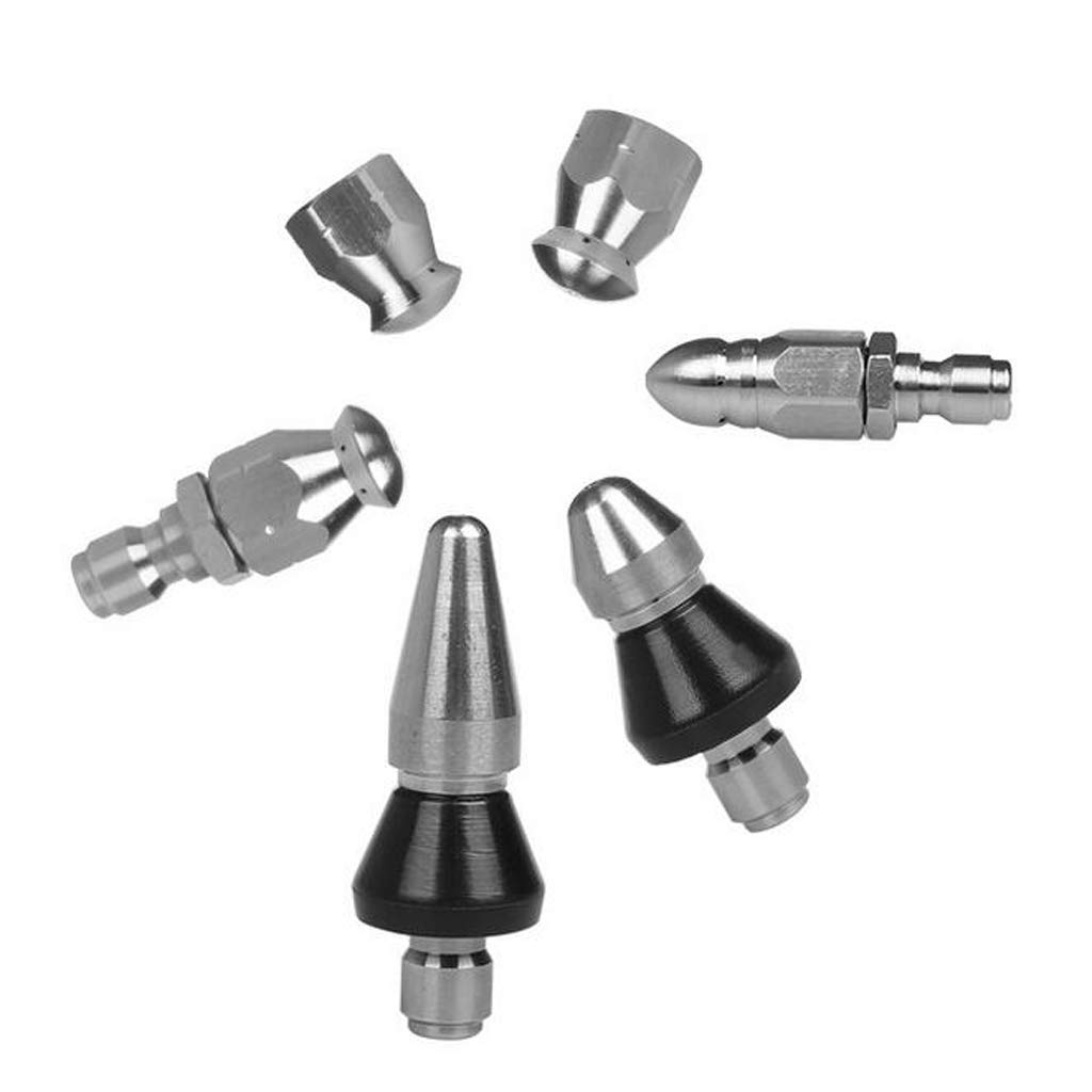 calandis CALANDIS® Pressure Washer Drain Sewer Cleaning Pipe Jetter Rotary Nozzle B:Round Head | Stainless Steel | 1 Piece Sewer Jetter Nozzle-picture-15