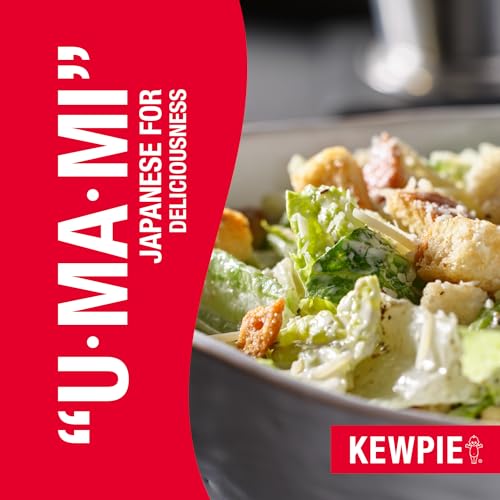 Image of KEWPIE Creamy Caesar Dressing & Sauce, Savory Garlic & Pepper Flavor, Perfect for Salads, Wraps, Dips & Marinades, 12 fl oz