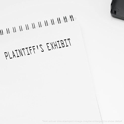 Miniatura 3 de Sello de exhibición grande pretintado perfecto para trabajadores de asistencia legal diseño delgado portátil fácil de llevar tamaño aproximado de 34