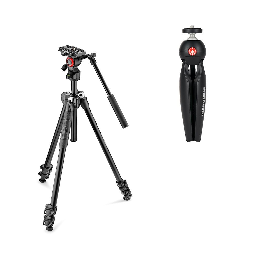 Manfrotto - マンフロット 290light 三脚＋雲台 Amazon | Manfrotto 三脚 290シリーズ LIGHT アルミニウム 3段