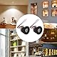 Garosa 2 Stück LED-Mini-Einbaustrahler, Schmaler Strahlwinkel 15°, 1 Watt, 80 Lm, Deckenleuchte für Schmuckvitrinen, Kleine LED-Schrankstrahler, 12 V DC
