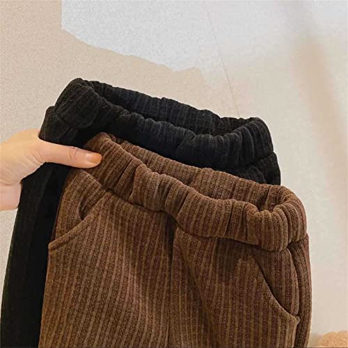 Fleece Stockings for Girl Toddler Kids Baby Girls Cotton Knitted Lined Leggings Stretchy Basic Ankle Length Pants2