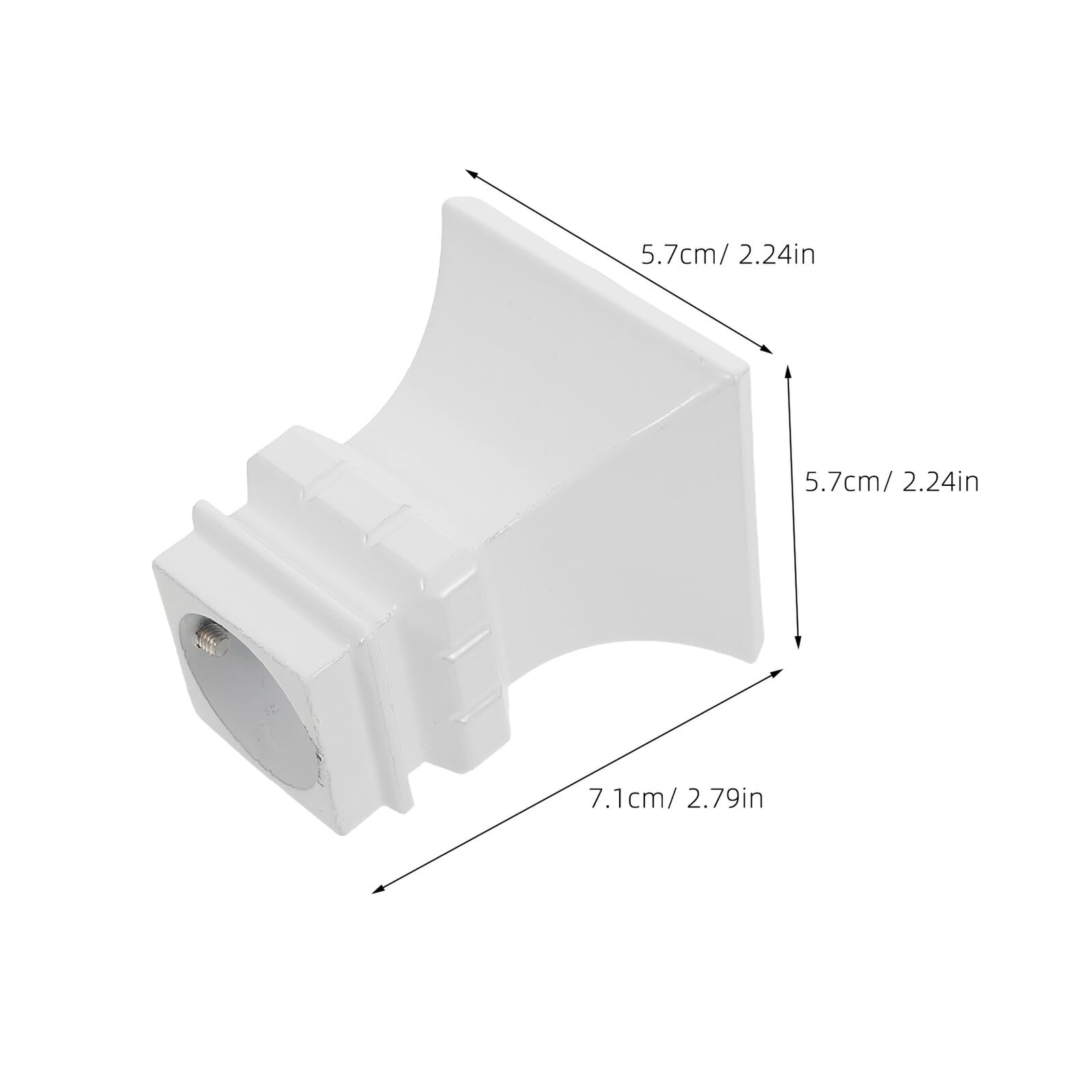 Terminali Quadrati per Aste per Tende in Metallo Spessi Set da 2 Pezzi estremità Decorative Resistenti per Bastoni Tende da Finestra Adatti per Ambienti Interni