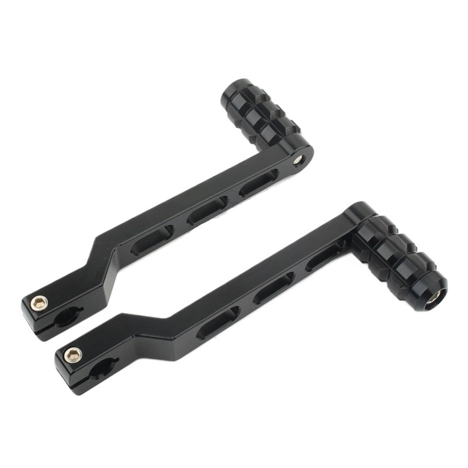 AQYHSOTW Motorcycle Heel Toe Shift Levers Shifter Pegs Fit for Harley Road Glide Street Trike FL Softail Touring Motorcycle Gear Accessories Black Starter Recoil(Black)