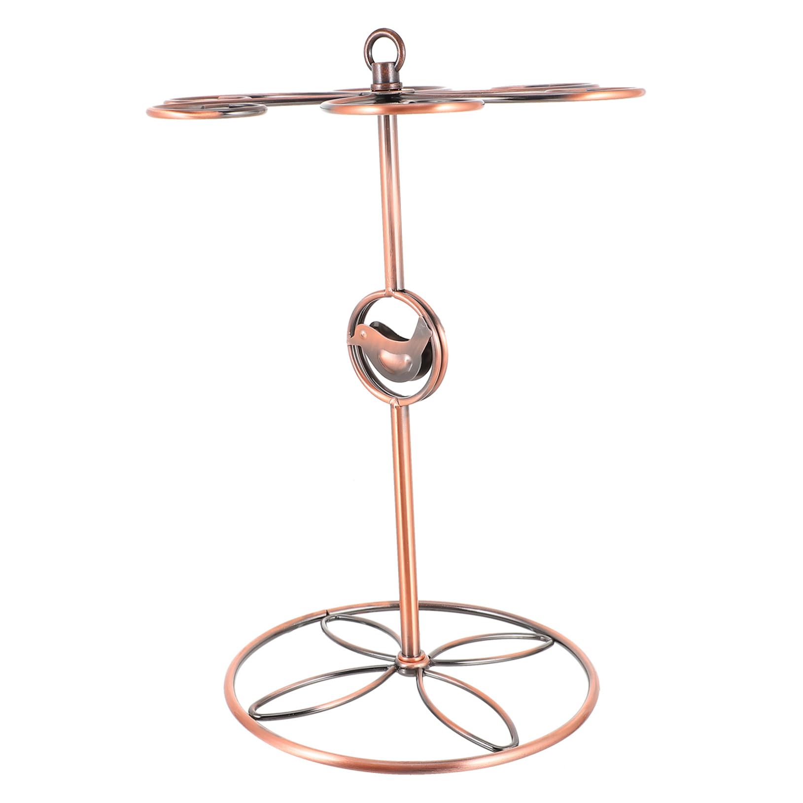 BRIGHTFUFU 1pc Elegant Red Wine Glass Rack Upside Down Stemware Holder for Home Storage Design Stable Base for Displaying and Drying Glasses Great Housewarming present