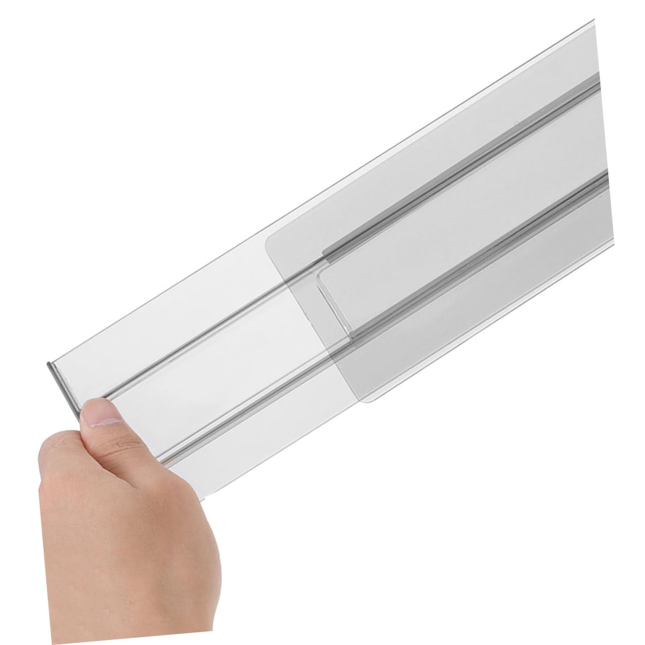 Hemobllo Divisores de Cajones Ajustables 8 Piezas, Organizador para Calcetines y Ropa Interior, Ps Transparente, Fácil Instalación para Dormitorio