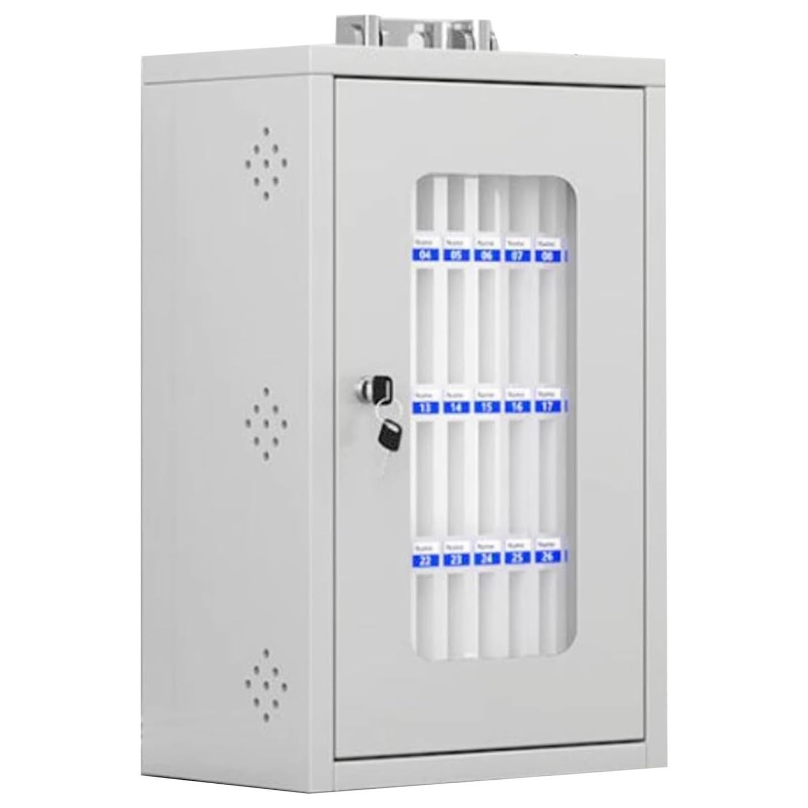Generico Armadietto per cellulari con Fori di Ventilazione, Contenitore Portatile e Sicuro per cellulari, Ideale per aule Scolastiche, Cassetta di Sicurezza antifurto PE