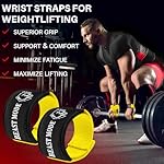TECEUM Lifting Straps for Weightlifting Gym Strength Training - Wrist Straps with Neoprene Padded Cotton - Men & Women – Ideal for Powerlifting, Bodybuilding & Deadlifts - Image 2